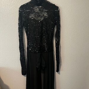 Black contemporary/lyrical dance costume